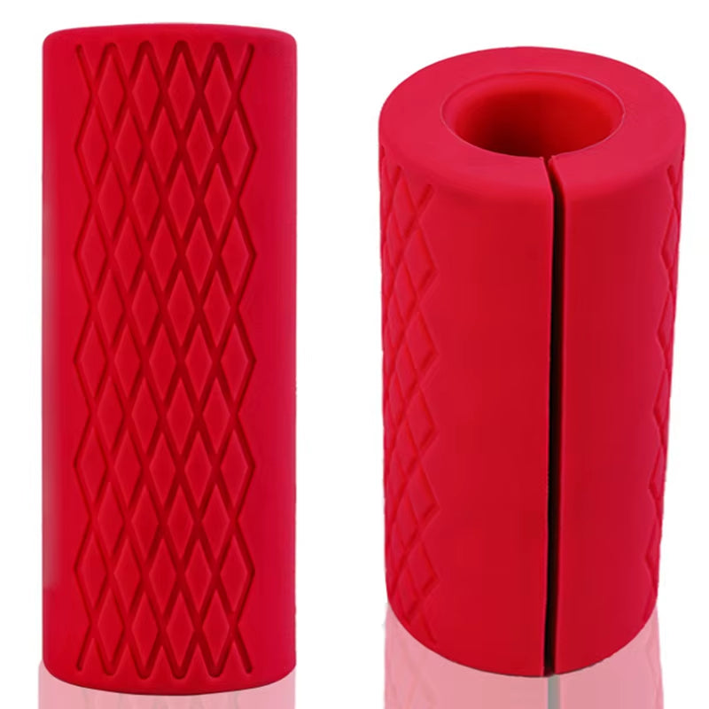 1PCS Barbell Dumbbell Grips Thick Bar Handles Silicone Anti-Slip Pad Thick Bar Handles Pull up Weightlifting Fat Grip