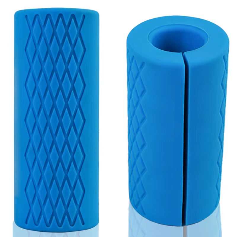 1PCS Barbell Dumbbell Grips Thick Bar Handles Silicone Anti-Slip Pad Thick Bar Handles Pull up Weightlifting Fat Grip