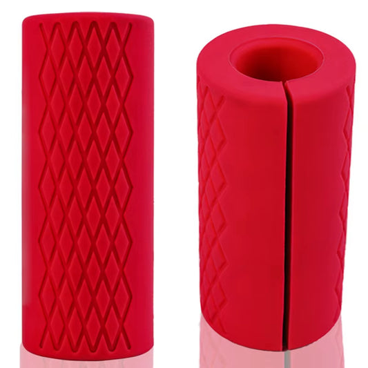 1PCS Barbell Dumbbell Grips Thick Bar Handles Silicone Anti-Slip Pad Thick Bar Handles Pull up Weightlifting Fat Grip