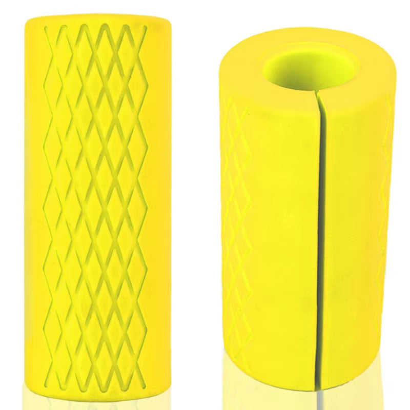 1PCS Barbell Dumbbell Grips Thick Bar Handles Silicone Anti-Slip Pad Thick Bar Handles Pull up Weightlifting Fat Grip