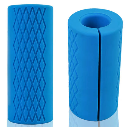1PCS Barbell Dumbbell Grips Thick Bar Handles Silicone Anti-Slip Pad Thick Bar Handles Pull up Weightlifting Fat Grip