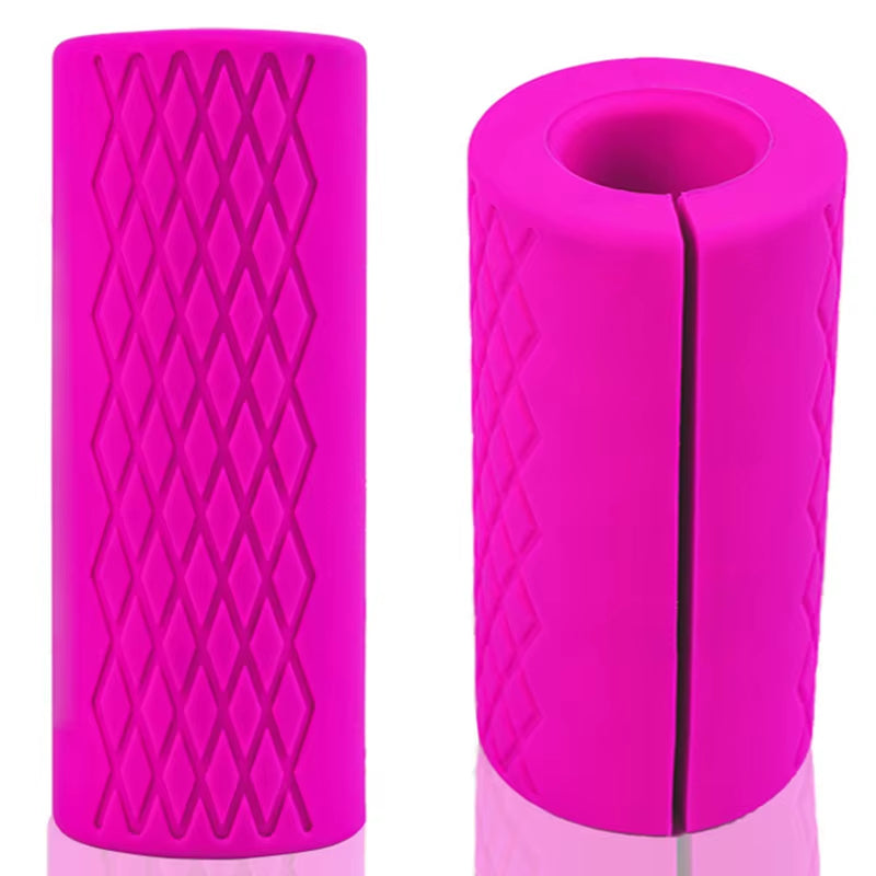 1PCS Barbell Dumbbell Grips Thick Bar Handles Silicone Anti-Slip Pad Thick Bar Handles Pull up Weightlifting Fat Grip